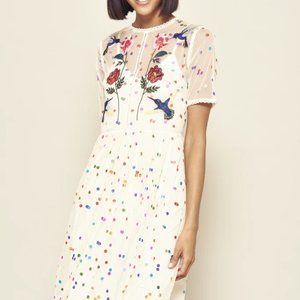 Frock & Frill Idina Rainbow Spotted Dress NEW